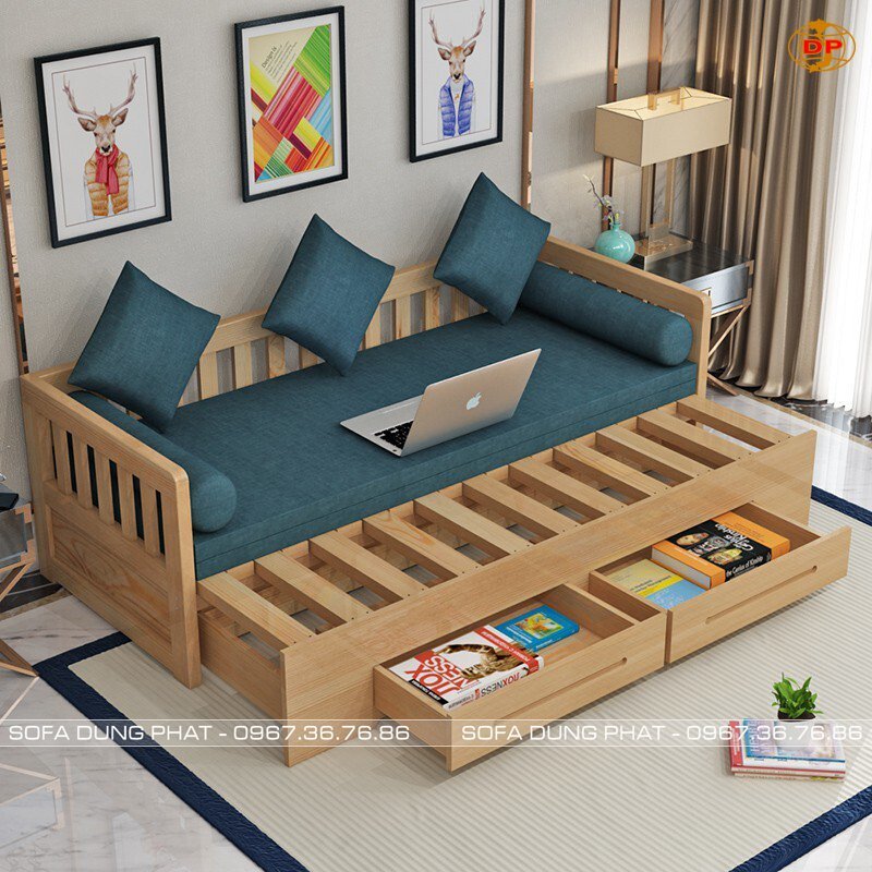 sofa giường 2m có ngăn kéo