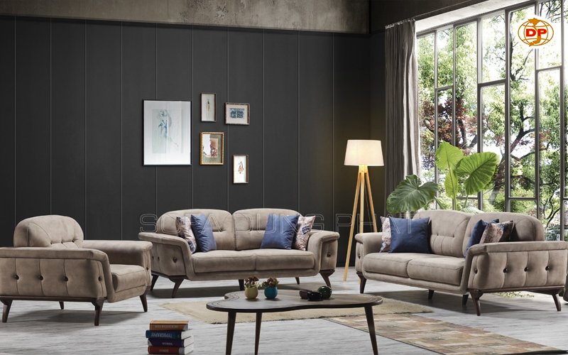 sofa phòng khách hiện đại gam màu trung tính