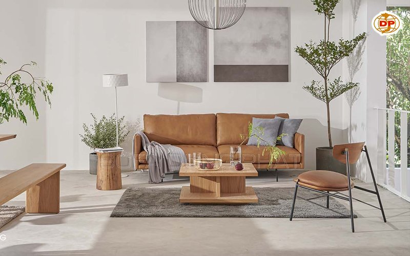 sofa phòng khách nhà ống dạng văng dài 
