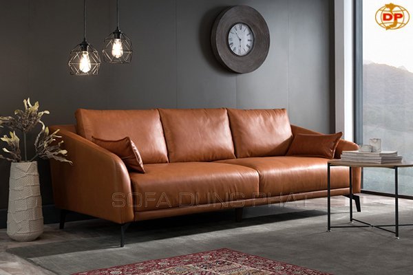 sofa da phòng khách nhỏ giá rẻ