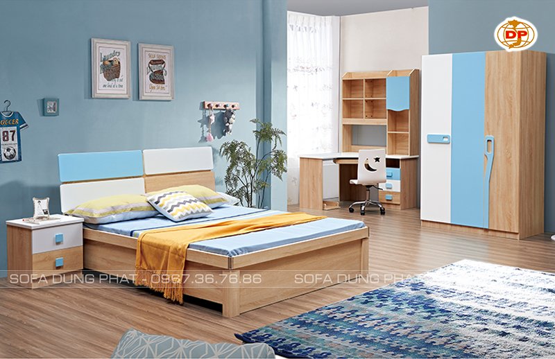 Combo Phòng Ngủ White & Blue giá rẻ